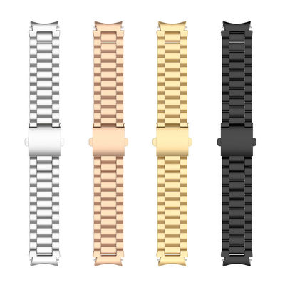 Faixa de relógio de metal com fecho de segurança dobrado para o Samsung Watch 5 100% Profissional QC aprovado