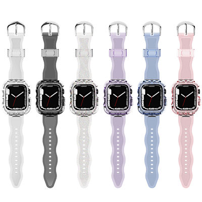 Modas 6 cores TPU Loop Replacement Sport Bands para o Apple Watch 7 e acessível