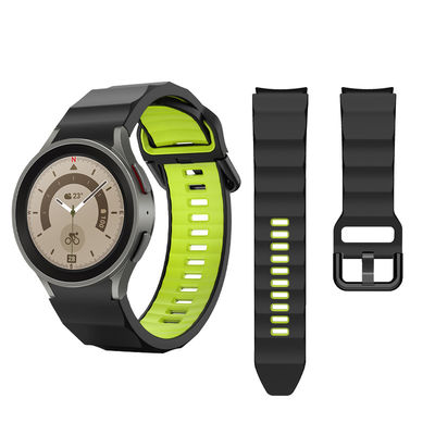 Banda de relógio de silicone de cores duplas personalizada para o Samsung Galaxy Watch 5 Pro