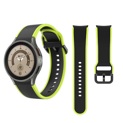 Samsung Galaxy Watch 5 40mm 44mm Faixa de silicone com banda de design de face dupla Largura 20mm