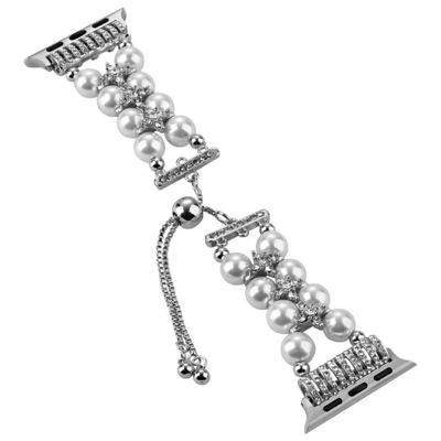 OEM ODM Mulheres Metal Diamantes Brinquedos Pulseira Pulseira Moda Cordas de Relógio artesanais Para iWatch Série 8 7 6 5 4 3 2 1