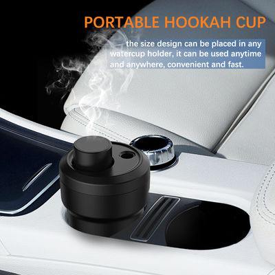 Completo Chicha Mini Hookah Set Função de Fumo Saudável Fantástico com palha de vidro preto