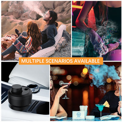Completo Chicha Mini Hookah Set Função de Fumo Saudável Fantástico com palha de vidro preto