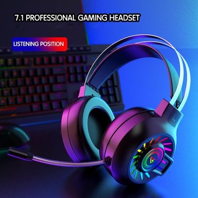 G97 RGB Luminous 7.1 Surround Sound Headset de jogos com microfone e controle de volume