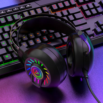 G97 RGB Luminous 7.1 Surround Sound Headset de jogos com microfone e controle de volume