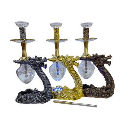 Shisha Shisha de Resina de Prata Eco-Amigável Perfeito para Compartilhamento e Decoração Doméstica