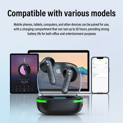 Fones de ouvido in-ear ENC True Wireless com capacidade de bateria de 180mAh e conectividade WiFi