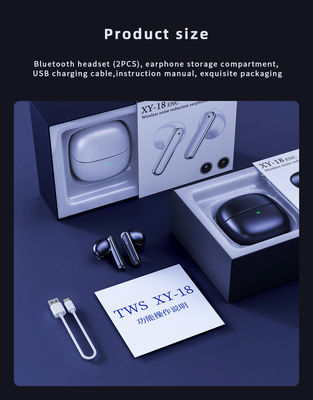 Mini Headset para chamadas telefónicas e música Últimos auriculares sem fio True Two Mic ENC