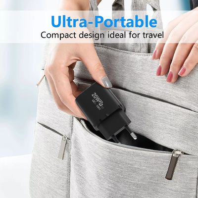 Adaptador de carregamento rápido de 20W PD para relógio inteligente e telefones múltiplos