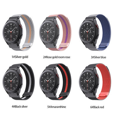 Modelo compatível para Samsung Watch Series Milanese Magnetic Mesh Watch Strap Loop Band