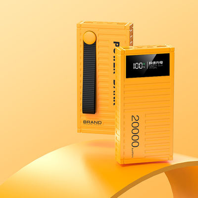 Banco de energia plástico de 20000 mAh com proteção contra baixa tensão e carregamento rápido de 22,5W