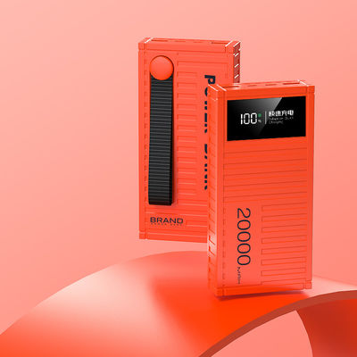Banco de energia plástico de 20000 mAh com proteção contra baixa tensão e carregamento rápido de 22,5W