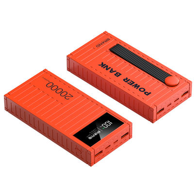 Banco de energia plástico de 20000 mAh com proteção contra baixa tensão e carregamento rápido de 22,5W