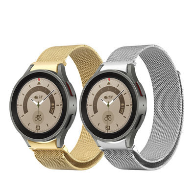 Banda de relógio inteligente de aço inoxidável para Samsung Galaxy Watch 5 44mm 40mm