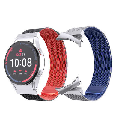 Banda de relógio de aço inoxidável 304 para Samsung Galaxy Watch 4 6 cores e capacidade de 48G