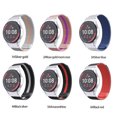Banda de relógio de aço inoxidável 304 para Samsung Galaxy Watch 4 6 cores e capacidade de 48G