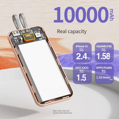 Estação de alimentação de telemóveis 10000mAh Capacidade real Carregamento rápido 22.5W Suporte de carregamento rápido