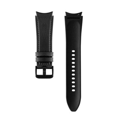 Banda de relógio de couro de borracha de 20 mm Compatível com a série de relógios Samsung Retro Replacement