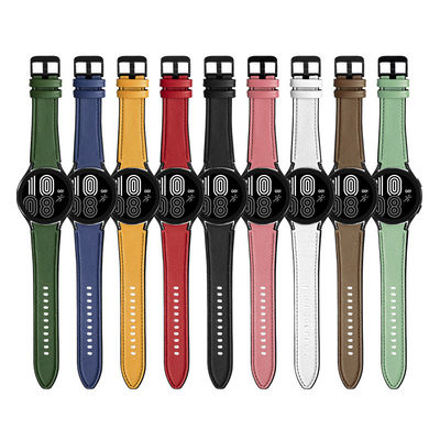 Banda de relógio de couro de silicone Designer Smart para Samsung Galaxy Watch 4 100% QC Passado