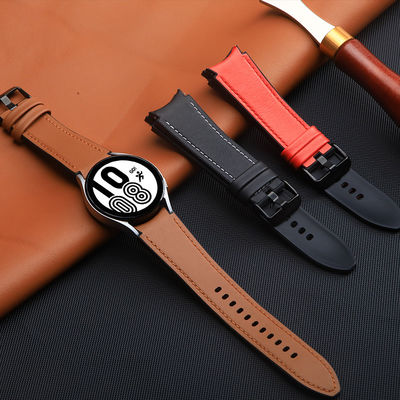 Banda de relógio de couro de silicone Designer Smart para Samsung Galaxy Watch 4 100% QC Passado