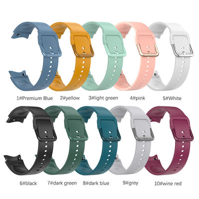 Pulseiras de substituição de 20 mm Banda de relógio para Samsung GaLaxy Watch 4 5 44 mm 45 mm 10 cores