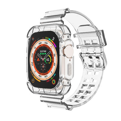 Bandas transparentes de molde privadas para relógios I 2 3 4 5 6 7 8 9 SE 11 cores Smart Watch Band