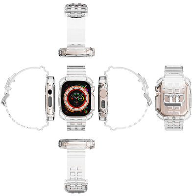 Bandas transparentes de molde privadas para relógios I 2 3 4 5 6 7 8 9 SE 11 cores Smart Watch Band