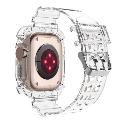Bandas transparentes de molde privadas para relógios I 2 3 4 5 6 7 8 9 SE 11 cores Smart Watch Band