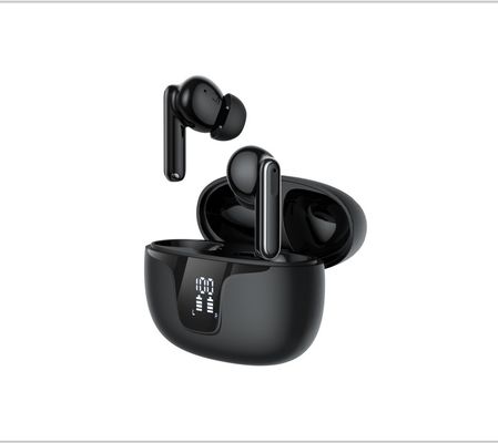Moldes privados dois microfones TWS fones de ouvido para cancelamento de ruído e voz HD em esportes no ouvido