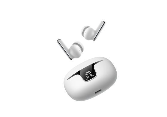 Moldes privados dois microfones TWS fones de ouvido para cancelamento de ruído e voz HD em esportes no ouvido