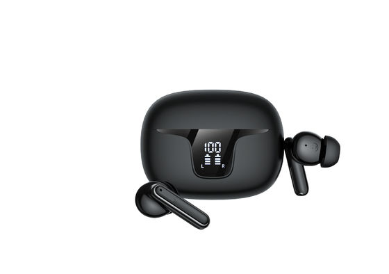 Moldes privados dois microfones TWS fones de ouvido para cancelamento de ruído e voz HD em esportes no ouvido