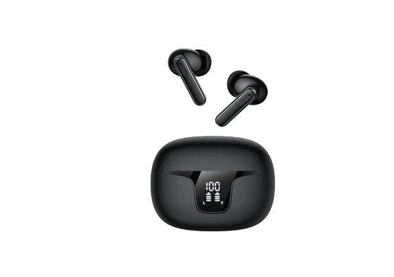 Moldes privados dois microfones TWS fones de ouvido para cancelamento de ruído e voz HD em esportes no ouvido