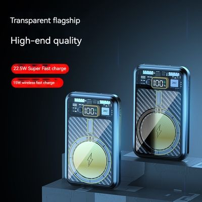 Logotipo personalizado 15w Wireless Power Bank 10000mah Magnético 22,5W Para Iphone