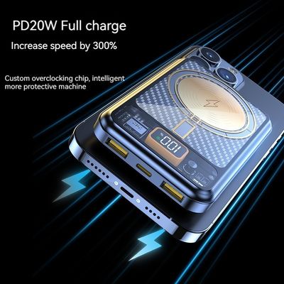 Logotipo personalizado 15w Wireless Power Bank 10000mah Magnético 22,5W Para Iphone