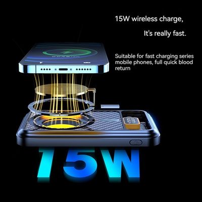 Logotipo personalizado 15w Wireless Power Bank 10000mah Magnético 22,5W Para Iphone