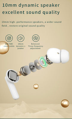 Fones de ouvido de jogos sem fio TWS com 4 micras de baixa latência ANC ENC Digital Display Private Mold