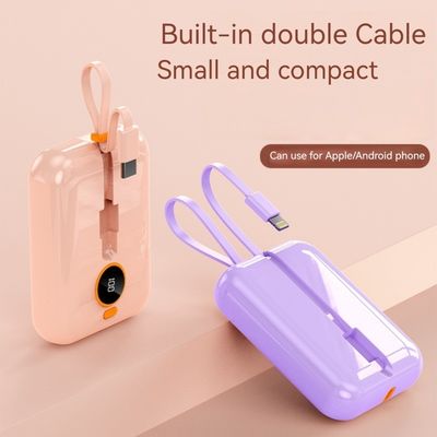 Interface de saída do tipo C Banco de energia portátil de 10000 mAh para carregamento e dispositivos externos