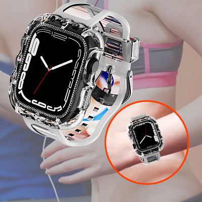 Modas 6 cores TPU Loop Replacement Sport Bands para o Apple Watch 7 e acessível