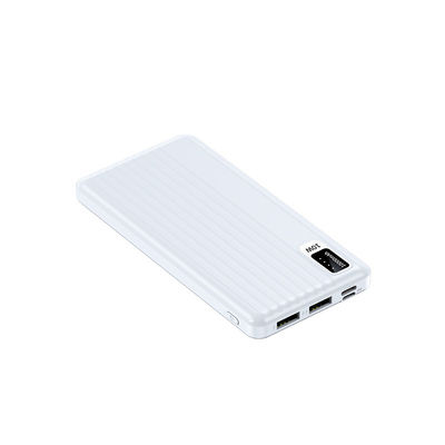 10W Output Power Micro USB Input Interface Ultra Slim 10000mah Power Bank para iPhone 15