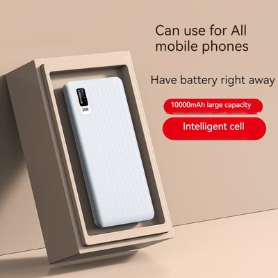 10W Output Power Micro USB Input Interface Ultra Slim 10000mah Power Bank para iPhone 15
