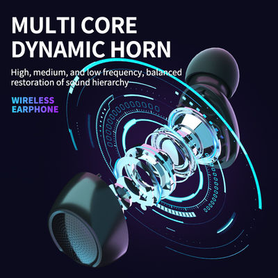 Sport Bass Voice Noise Canceling HIFI Earphone Headset estéreo sem fio para todos os telefones