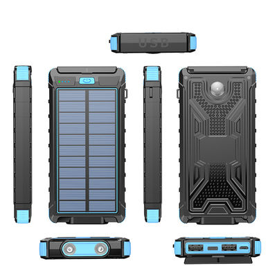 ABS Compass Solar Power Bank 10000mAh para carregamento ao ar livre e situações de emergência