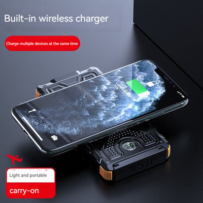 ABS Compass Solar Power Bank 10000mAh para carregamento ao ar livre e situações de emergência
