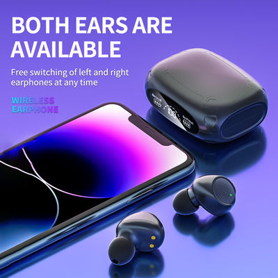 Fones de ouvido estéreo sem fio com grande capacidade de cancelamento de ruído 30H tempo de reprodução TWS V5.3