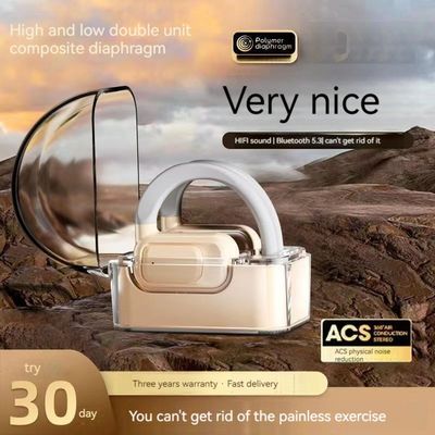Fones de ouvido estéreo sem fio com cancelamento de ruído de chamada de IA 30H tempo de reprodução codecs AAC