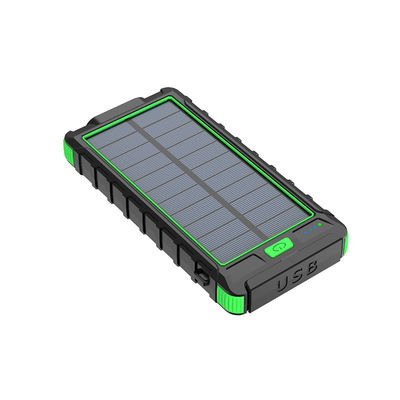 Micro USB Input Interface 10000mAh Power Bank com bússola e alimentação solar
