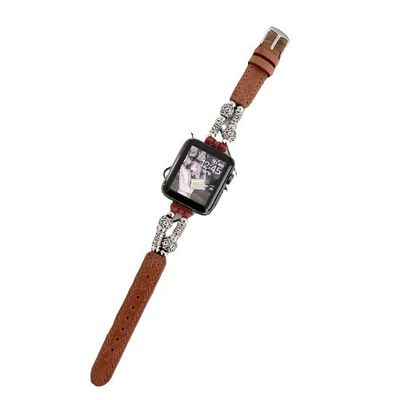 38mm Band Width Leather Strap Watchband para iWatch Luxury Design