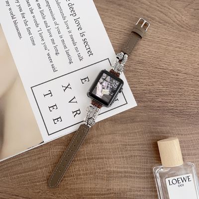 38mm Band Width Leather Strap Watchband para iWatch Luxury Design