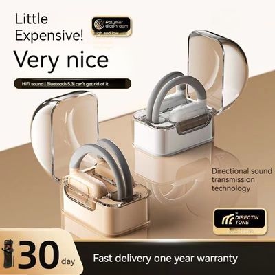 Fones de ouvido estéreo portáteis sem fio com BT 5.3 e AI Call Noise Canceling 30H Playtime