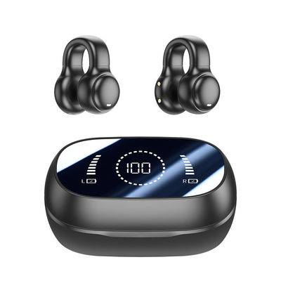 HiFi Stereo Bone Conduction True Wireless Earphone com cabo de carregamento de 20 cm e microfone